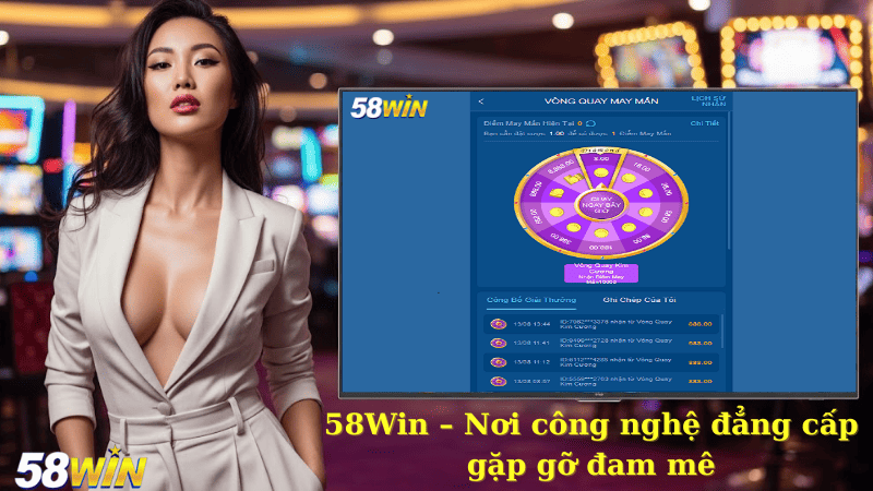 58Win – Nơi công nghệ đẳng cấp gặp gỡ đam mê