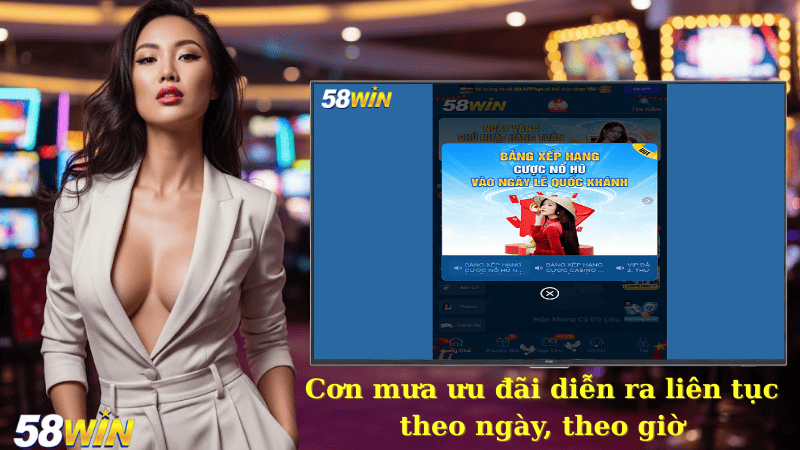 Cơn mưa ưu đãi diễn ra liên tục theo ngày, theo giờ