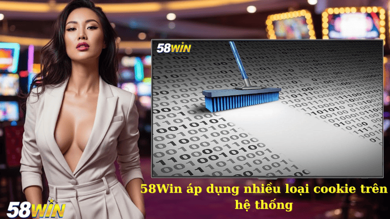 58Win áp dụng nhiều loại cookie trên hệ thống