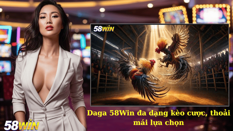 Daga 58Win đa dạng kèo cược, thoải mái lựa chọn