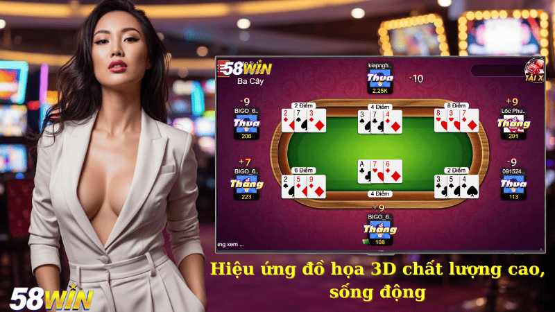 Hiệu ứng đồ họa 3D chất lượng cao, sống động