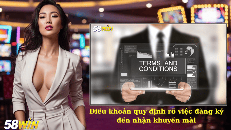 Điều khoản quy định rõ việc đăng ký đến nhận khuyến mãi