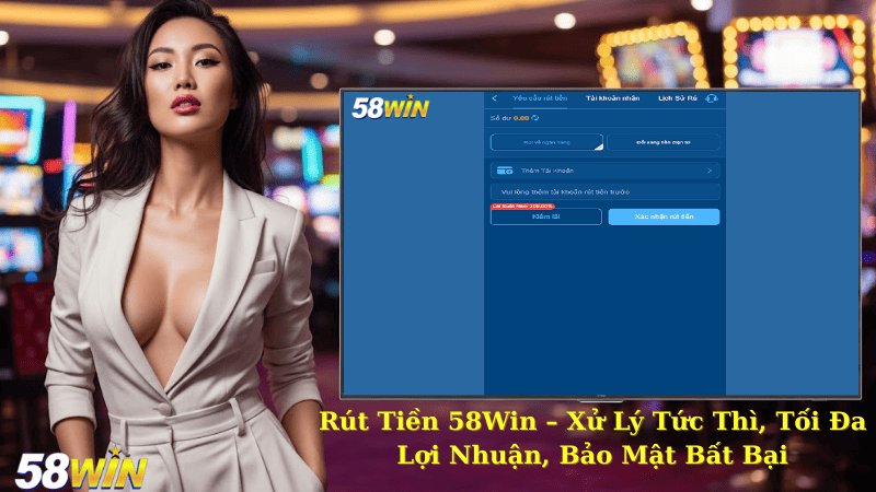 Rút Tiền 58Win – Xử Lý Tức Thì, Tối Đa Lợi Nhuận, Bảo Mật Bất Bại