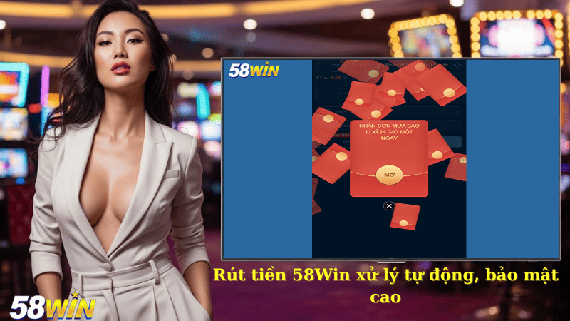 Rút tiền 58Win xử lý tự động, bảo mật cao